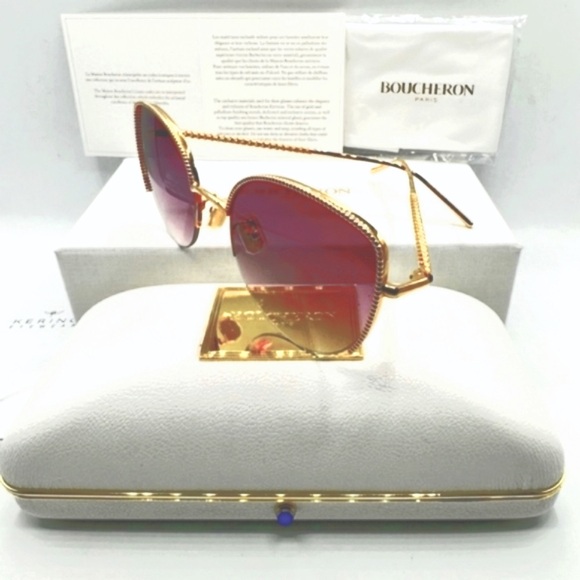 Boucheron Accessories - 🏆Boucheron18K Gold Pplated BC0097S 003 ‼️Made In France !